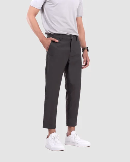 Sayed Stretch Pants Dark Grey