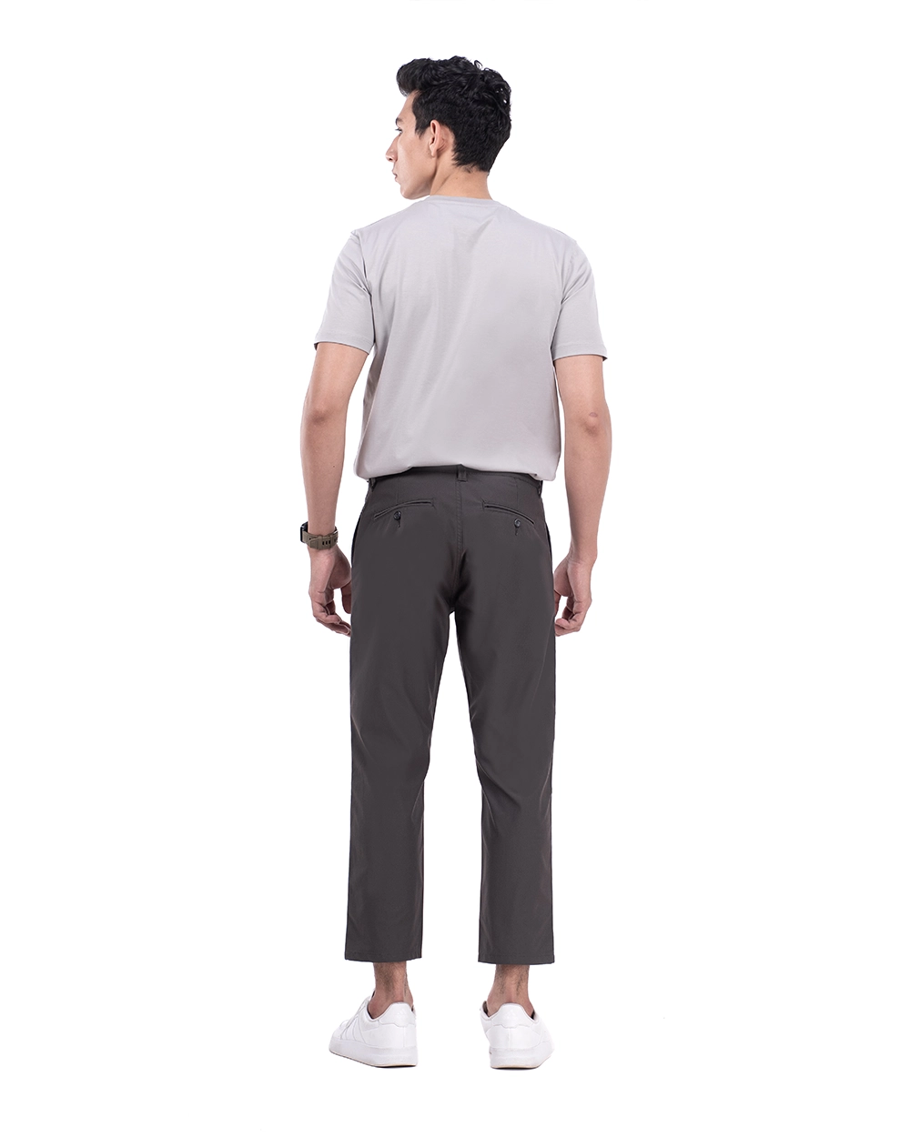 Sayed Stretch Pants Dark Grey 6