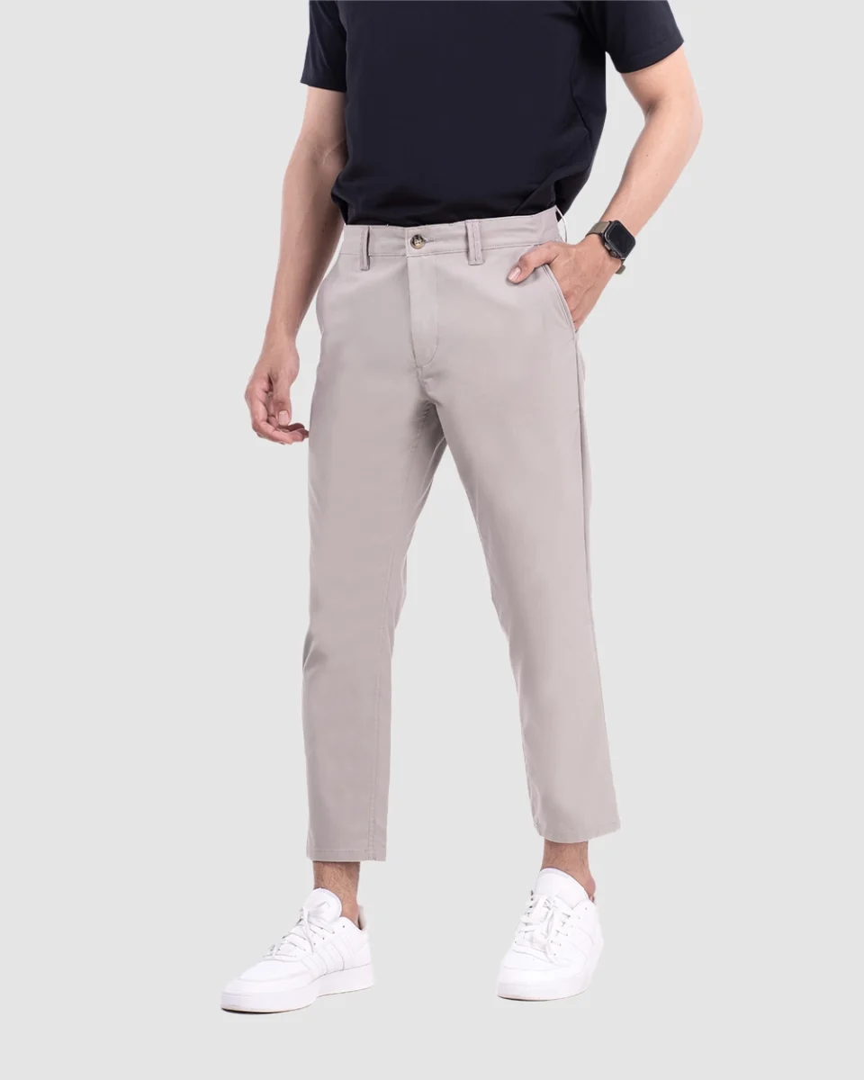 Sayed Stretch Pants Taupe