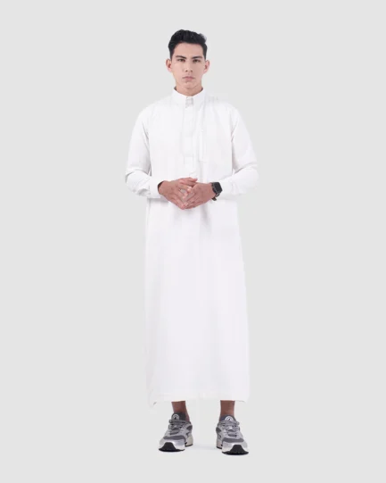 Elquba Thobe Broken White