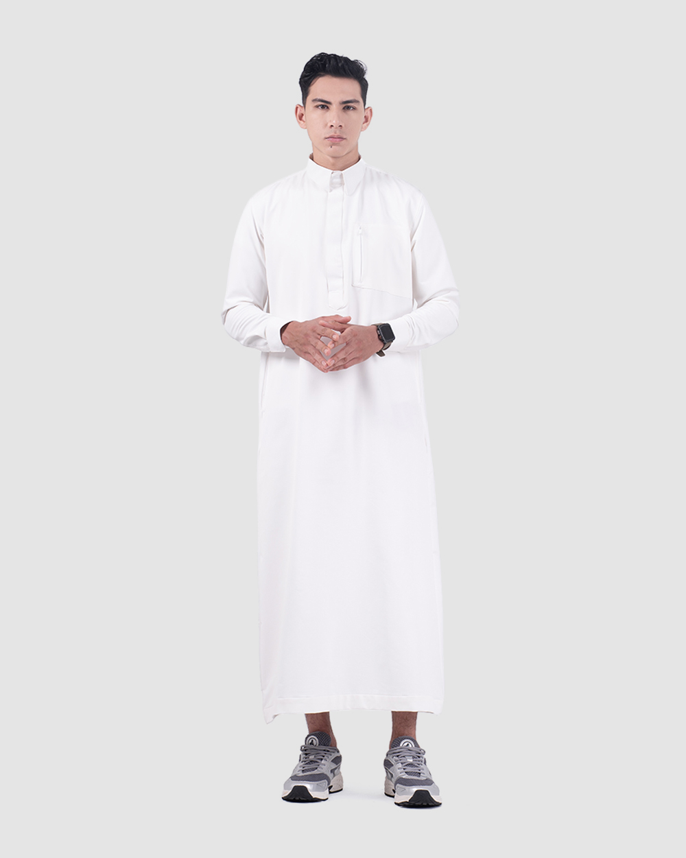 Elquba Thobe Broken White