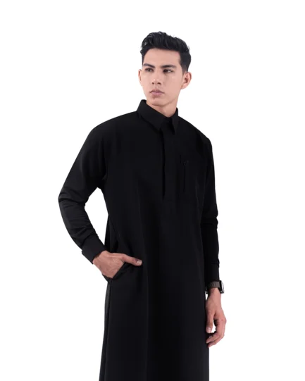 Elquba Thobe Black