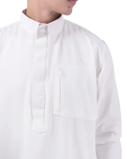 Elquba Thobe Broken White