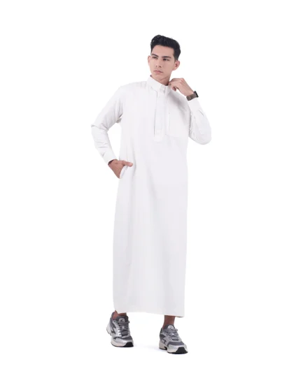 Elquba Thobe Broken White