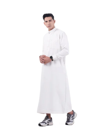 Elquba Thobe Broken White