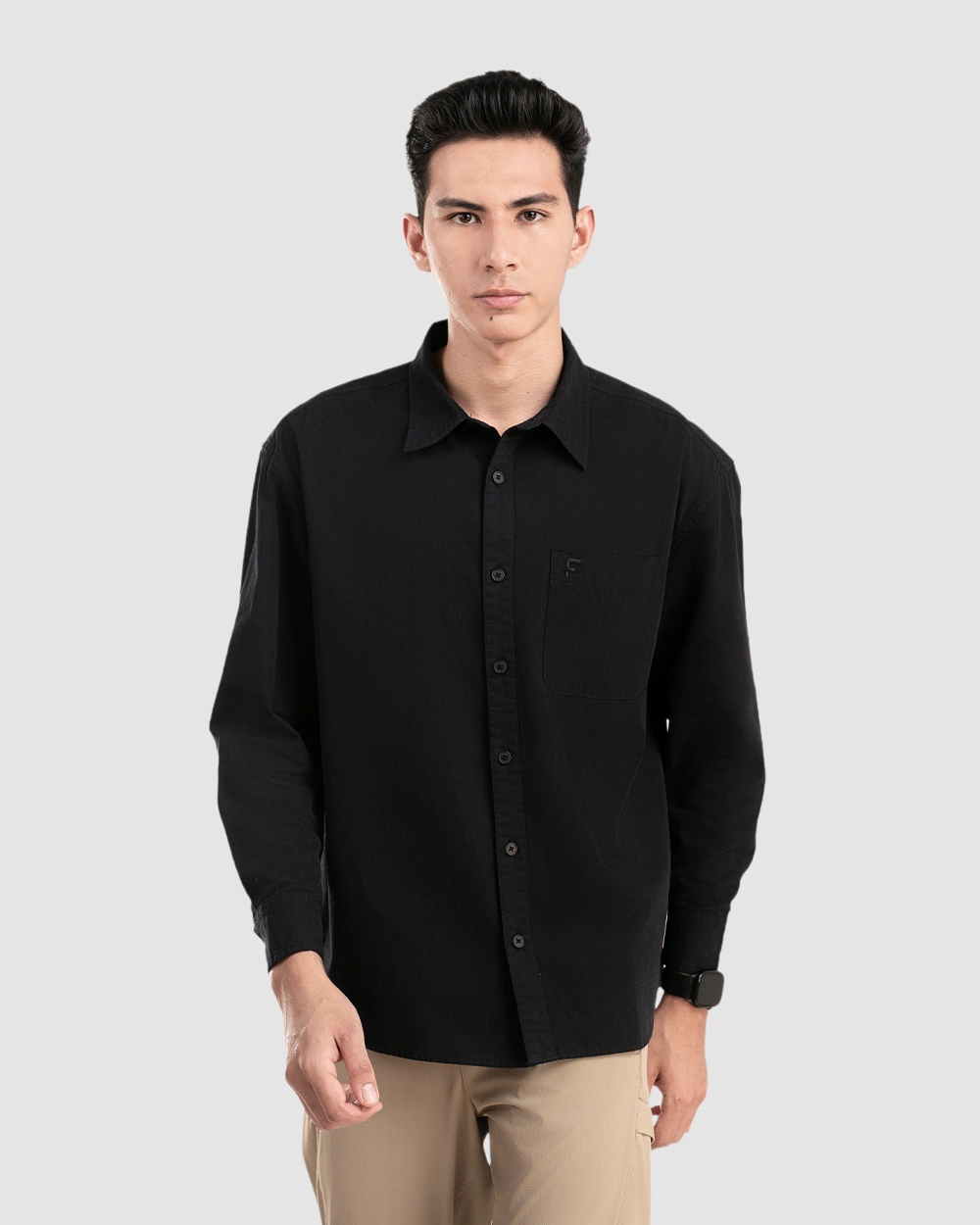 Oshie Oversized Shirt Black